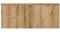 [en.casa] Doppelwaschtisch Skelbolu Unterschrank mit 3 Türen und 2 Schubladen Waschbeckenunterschrank Badmöbel 140x60x40 cm Eiche