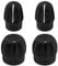ECSiNG 2 Pair Two Way Radio Volume Knob + Channel Selector Knob Compatible with Motorola CP200 CP200D CP040 Pro5150 GP380 HT1250 CP150