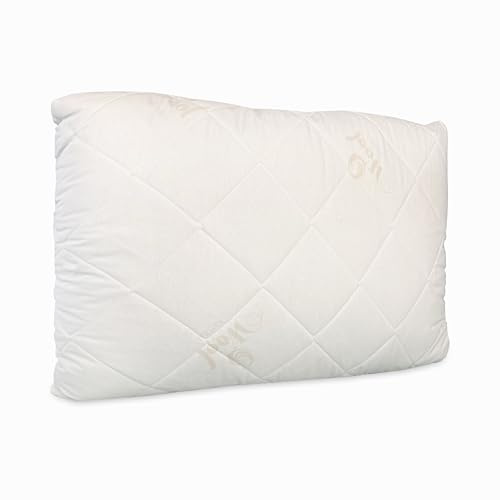Merino Premium Schafschurwolle Kissen – Natürlich, Atmungsaktiv & Ganzjährig Nutzbar (Perle, 50x70 cm)