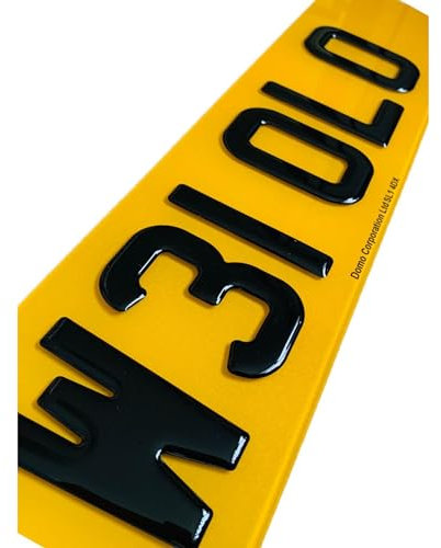 Personalised 3D Gel Number Acrylic Plates UK - Custom Front, Rear, or Pair Plates for Cars, Homes, or Outdoor Use - Durable, Weather-Resistant & Stylish Design