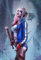 ERUZO DIY 5D Diamant-Kunst-Malset (Sexy Harley Quinn) Wanddekoration für Zuhause, Basteln, 30 x 40 cm