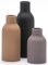 VASETOPIA Keramik Vase 3 Stück, Nordischer Boho Stil Blumenvasen Home Decor für Pampasgras, Bücherregal, Flur(Khaki/Schwarz/Grau)