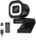 TOALLIN Webcam 4K con luce ad anello, telecomando, messa a fuoco automatica PDAF, 12 milioni di pixel, doppio microfono integrato, zoom digitale 5X, webcam per streaming live/riunioni/videochiamate