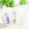 Personalised Heart Name Cold Cup with Straw and Lid, 24oz Reusable Venti Tumbler, Hen Party Favours, Christmas Secret Santa, Birthday Gift for Kids and Adults, Iced Coffee, Latte