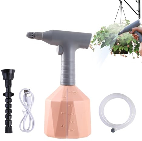 Impermeable Automático - Pulverizador de jardín eléctrico portátil, vaporizador recargable para plantas, dispositivo de limpieza y para el hogar, interior y exterior.