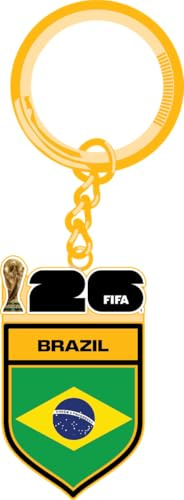 HONAV 2026 FIFA World Cup Brazil Keychain – Officially Licensed Soccer Accessory, Collectible Souvenir Gift for Fans, Durable Metal Key Ring for Keys, Bags, Backpacks & Travel