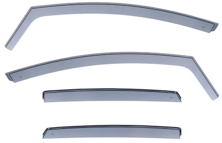 DGA Windabweisersatz kompatibel mit Skoda Octavia III (5E) Kombi 2013-2017 & 2017-2020 (4-teilig), Grau | kompatibel mit Skoda Octavia III (5E) Kombi 2013-2017 & 2017-2020 (4-teilig)
