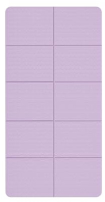 Faltbar Yogamatte,Leichte Fitnessmatte,Sportmatte Dicke 8mm, Rutschfest Trainingsmatte,füR Meditation,Zuhause,Stretching,Reisen,Turnen,Physio,Pilates,mit Aufbewahrungstasche(Purple)