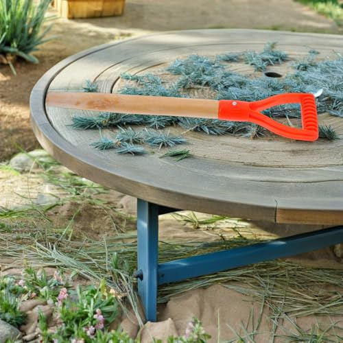 IWOWHERO Lot de 2 Manches de Rechange en Bois pour Outils de Jardinage – Manches de Fourche 50 CM – Compatibles Pelle Râteau et Bêche – Poignée Ergonomique Solide pour Usage Extérieur