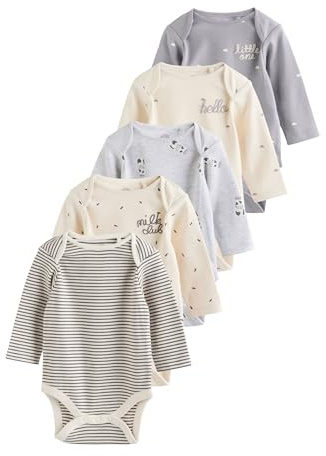 NEXT Baby Langärmelige Strampelanzüge, 5er-Pack