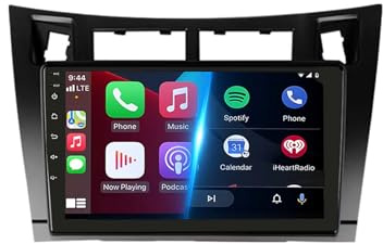 Pantalla Radio para Toyota Yaris 2007-2011 Android 15 9 Pulgadas Multimedia Pantalla con BT GPS WiFi Radio Backup Camera para, 8 Core 8G+256G
