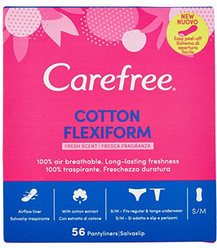 Carefree Slipeinlage flexiform fresh, 1er Pack (1 x 58 Stück)