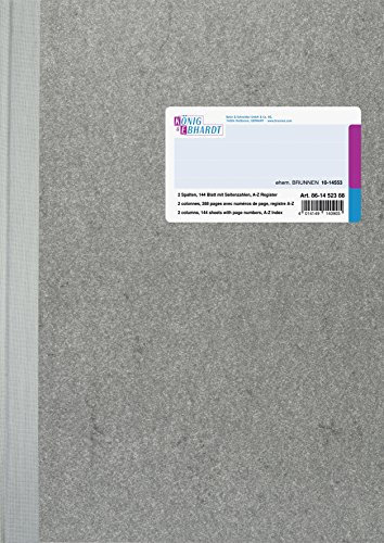 König & Ebhardt König und Ebhardt König & Ebhardt 861452388 Geschäftsbuch / Spaltenbuch (A4 mit festem Kopf, 80g/m²)