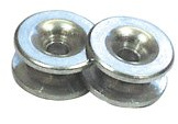 2 Aluminiumösen für Rasentrimmer (Kopf)