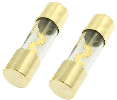 sourcing map 2 Stücke 60A Sicherungen Feinsicherung Glassicherung Glasrohrsicherung KFZ Sicherung Schnelle Glas Sicherung Kit 38mm x 10mm
