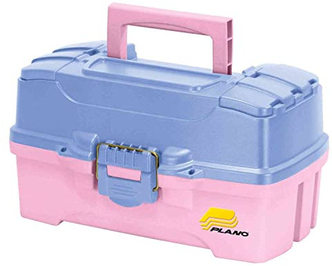 Plano Unisex-Erwachsene 2-Tray Tackle Box-Periwinkle Angelbox mit 2 Fächern, Immergrün/Rosa, Periwinkel/Pink, Einheitsgröße
