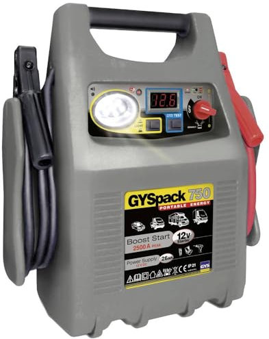 GYS Système de démarrage rapide Gyspack 750 026179 Courant daide au démarrage (12 V)=750 A lampe de travail, convertiss