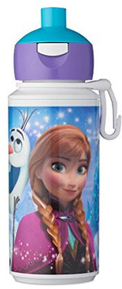 Mepal - Trinkflasche Pop-up Campus - Wasserflasche - Auslaufsichere Flasche für die Schule - Wiederverwendbar - BPA-frei & Spülmaschinenfest - 400 ml - Frozen Sisters Forever