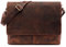 LEABAGS Leder Umhängetasche Herren I Arbeitstasche Herren I Laptoptasche Leder Herren bis 15 Zoll I Aktentasche Herren I Ledertasche Herren I Vintage Rotbraun