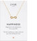 LUUK LIFESTYLE Wasserfeste Edelstahl Halskette mit Anhänger, moderner Schmuck, Geschenkidee für Damen, Glücksbringer für Frauen, feminin & filigran, Kette mit Infinity I Unendlichkeit, gold