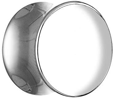 Treuheld® 22mm Silberner Double Flared Ohr Plug ohne Schraubverschluss