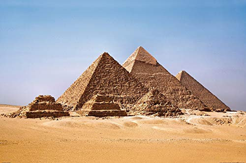1art1 Ägypten XXL Poster Die Pyramiden Von Gizeh Plakat | Bild 120x80 cm