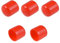 5 Stück Endkappen aus Gummi 21 mm ID Abdeckkappe rund Schraubenkappe flexibel rot