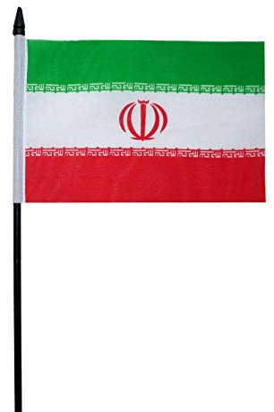 Iran Small Hand Waving Flag 6 x 4 Inch FlagSuperstore©