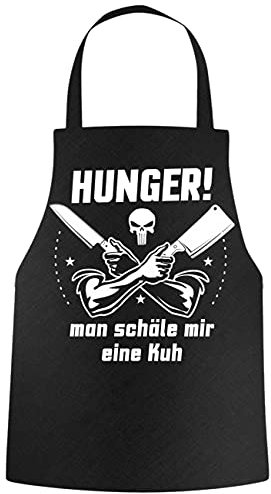 Spaß Kostet Grillschürze Sprüche Hunger Man schäle Mir eine Kuh