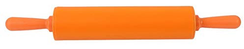Rodillo de repostería grande de silicona, Rodillo de silicona Rodillo de silicona colorido Pan casero Galleta Masa Rodillo Herramienta para masas y pastelería(naranja)