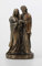 Veronese Design Statue, Heilige Familie, Kunstharz, handbemalt, Antik-Bronze-Finish, 9,5 cm
