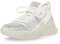 Steve Madden Damen Maxima Sneaker, White Multi Rhinestone, 37 EU
