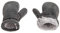 SEYUFN Winterhandschuhe für Babys, Futter aus Molton, für Kleinkinder, Jungen, warm, weich, für Babys, Mädchen, Handschuhe, verstellbar im Freien (Grau, L)