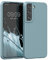 kwmobile Carcasa Compatible con Samsung Galaxy S22 Funda - Case TPU y Silicona antigolpes - Apto Carga inalámbrica - Piedra Antigua