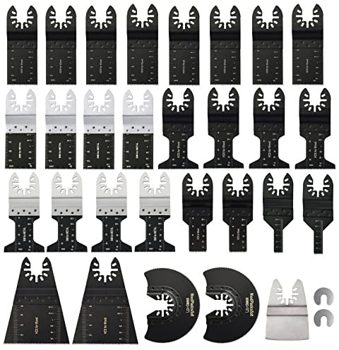 Ettonsun Universal-Sägeblätter für Metall, Holz, oszillierend, Schnellspanner, passend für Fein Multimaster Porter Kabel, Black & Decker Bosch Craftsman Ridgid Ryobi Makita Milwaukee Rockwell
