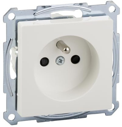 Merten System M Steckdose 16A IP20 mit Blenden polarweiß MTN2500-0319 Schneider electric 3606480305962