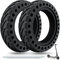 OUXI Neumático completo para Xiaomi M365/Pro/Pro 2 Patinete eléctrico, antideslizante, antipinchazos, sólidos, 8,5 pulgadas, delantero/trasero (2 piezas)