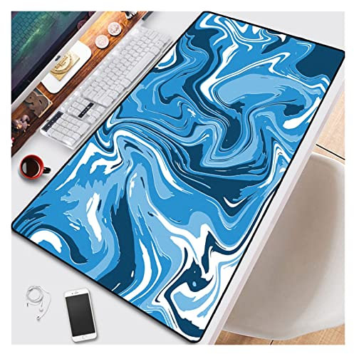 YOUPI Strata Liquide Computer Mousepad Mousepad Abstrait Grand 900x400 Mousemat Gamer XXL Tapis de Souris Pc Tapis de Clavier de Matelas de Bureau. (Color : Liquid5, Size : 90x40 cm)