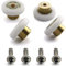 NA Rollen für Duschkabinentür, Edelstahl, Durchmesser 20mm/23mm/25mm/27mm, 4 Stück