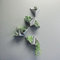 Leaflo Triplant Blumenbeet Set Dreieckig Wand Beton Blumentopf - Handgefertigt für Pflanzen Heimdekoration Loft-Stil 19 x 15 x 12 cm Set L Sieben Blumentöpfe, Grau