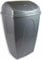 FINE STAR Plastic Flip Top Rectangle 50L Litre Waste Bin Paper Rubbish Kitchen Swing Bins UK (Silver)