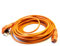 Manchester Vacs Sebo Evolution 300 350 450 D8 Vacuum Cleaner Replacement Orange Power Cord Flex Lead Wire Straight C17 IEC Plug, 10m