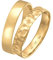 Kuzzoi Herrenringe Ring Set Silber, 2 Stück Bandringe 925 Sterling Silber vergoldet, Silberringe für Männer Basic und Hammerschlag Look, Goldenes Ring Set Herren, Ringgröße 64, 0606510722_64