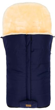 Fillikid Winterfußsack Jarvis Exklusiv | Lammfell Fußsack 2in1 für Kinderwagen & Buggy | Universal Baby Winterfußsack und Einlage aus Merino Lammwolle | Warmer Kinderfussack Einschlagdecke