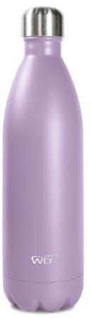 Borraccia termica 1 L. Colore: Lilla. Dimensioni Ø7 cm x 31 cm di altezza