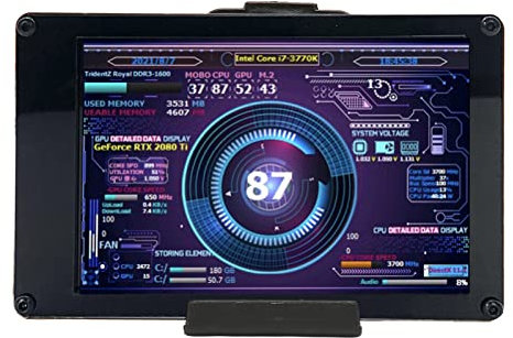 3,5-Zoll-IPS-Computer-Temperaturmonitor, Computer-Temperaturanzeige, USB-Bildschirm-Temperaturanzeige, PC-CPU-Datenmonitor für PC-CPU-RAM-Daten…