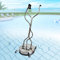 Profi Edelstahl Flächenreiniger 4000PSI 6.6GPM Mobiler Hochdruckreiniger Bodenreiniger 20 Zoll passend auf gängige Hochdruckreiniger, Ideal für Terrassendielen, Ziegel (Silber)