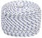 vidaXL Boat Rope Anchor Line Braided Cord UV Resistant Ship Marine Yacht Coil Rope Abrasion Resistant White 6 mm 25 m Polypropylene, White and Blue