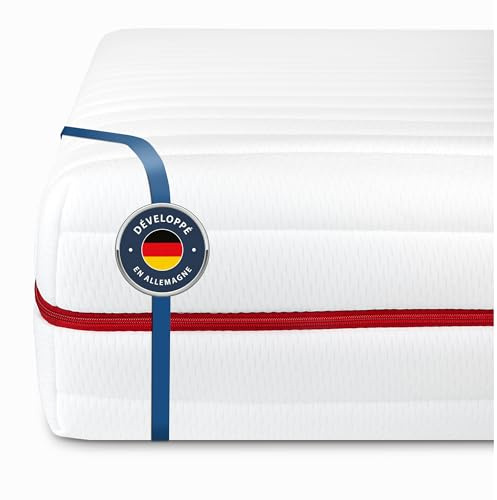 BMM Matratze 180x190 cm Klassik 19 Härtegrad H5 Ultra fest/Kaltschaummatratze Öko-Tex Zertifiziert/ergonomische 7 Zonen Matratze Höhe 19 cm/Matratzen Deutsche Produktentwicklung