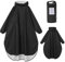Ynport Crefreak Femmes Long Imperméable Manteaux de pluie Léger Poncho Packable Extérieur à Capuchon Vêtement de Pluie Coupe-vent Avec Manches et Poche，Noir Blanc Animal